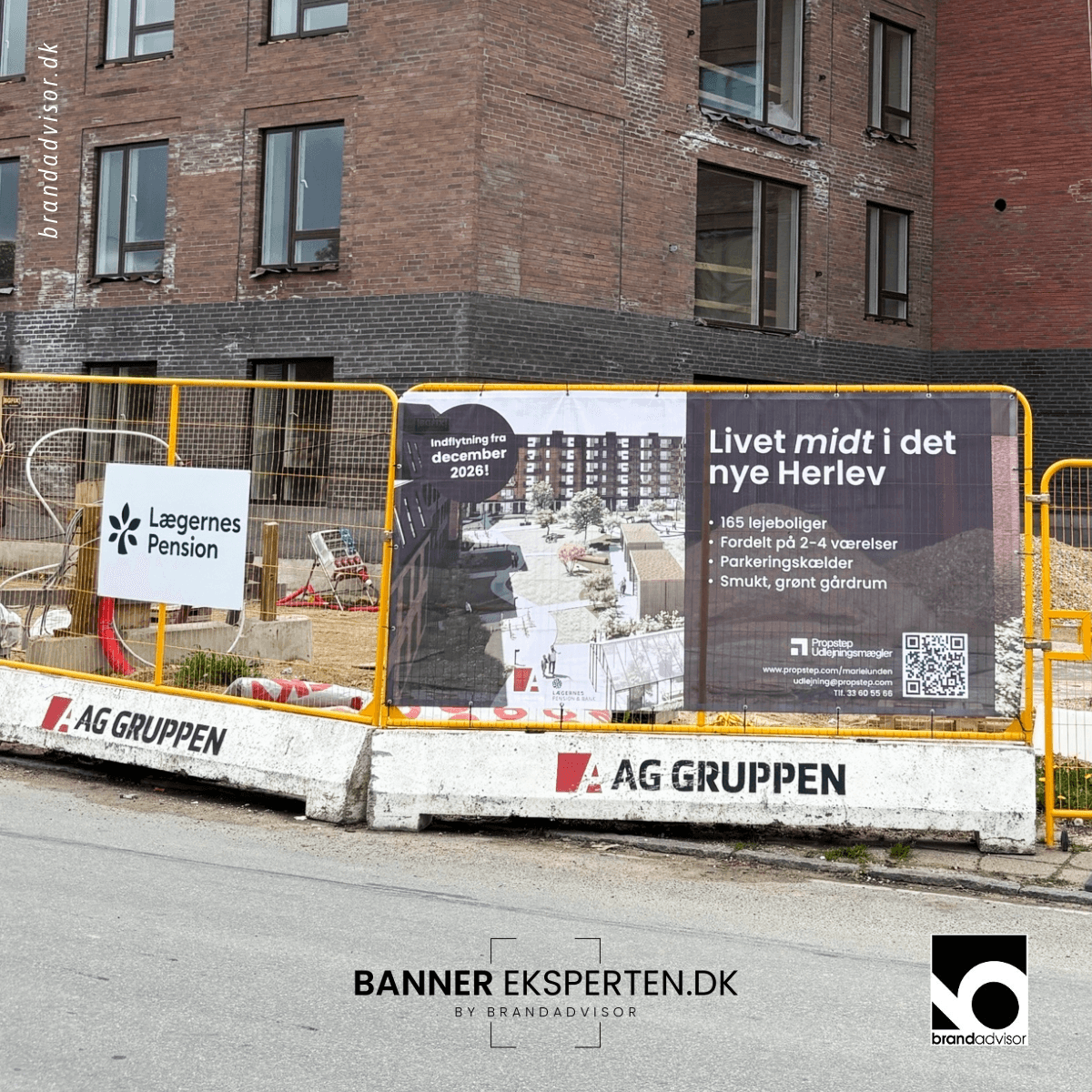 Byggehegnsbanner til AG Gruppen